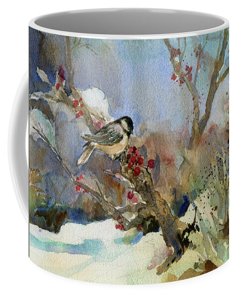 Garden Gate Coffee Mug featuring the painting Chickadee by Garden Gate magazine