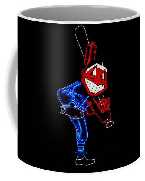 Cleveland Coffee Mug featuring the photograph Chief Wahoo by Stewart Helberg