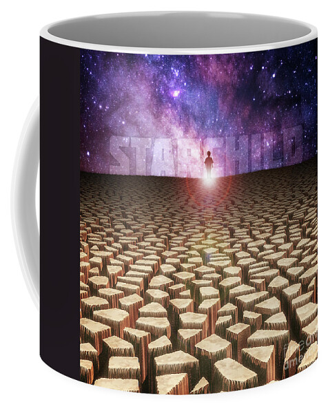 Space Coffee Mug featuring the digital art Child of Space by Phil Perkins