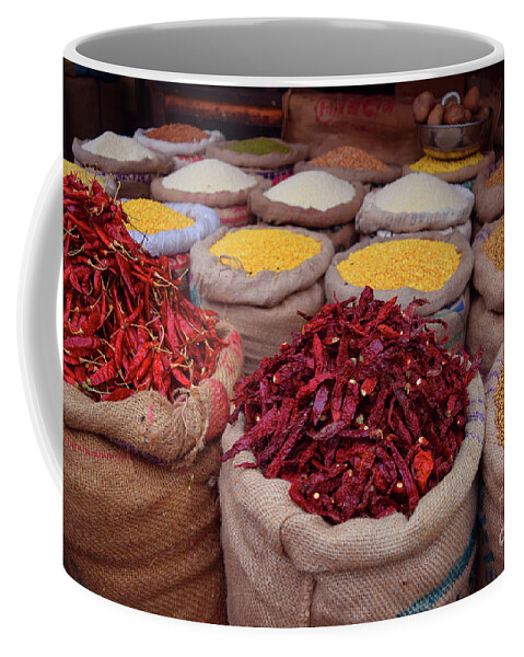 Chilli Peppers Coffee Mug featuring the photograph Chilliy peppers by Mini Arora