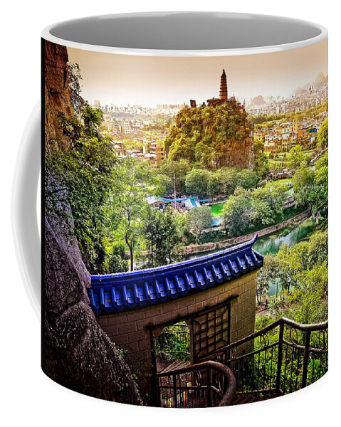 China Coffee Mug featuring the photograph China Guilin landscape scenery photography-24 by Artto Pan