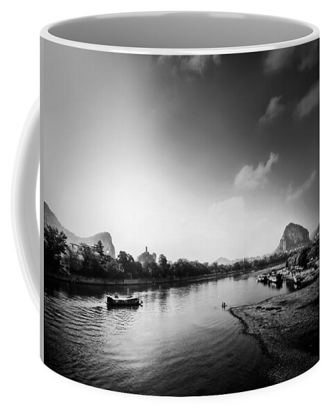 China Coffee Mug featuring the photograph China Guilin landscape scenery photography by Artto Pan