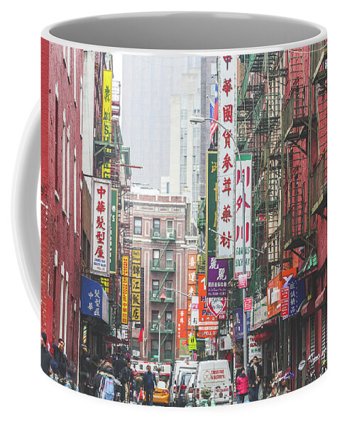 Nyc Coffee Mug featuring the photograph China Town by Jimmy McDonald