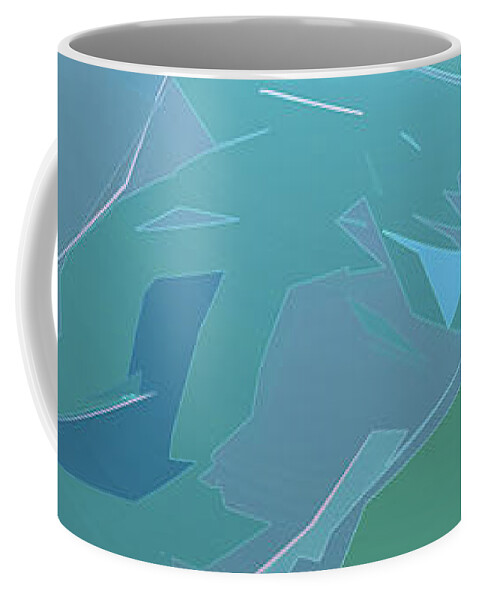 Abstract Coffee Mug featuring the digital art Chinese Silks by Gina Harrison
