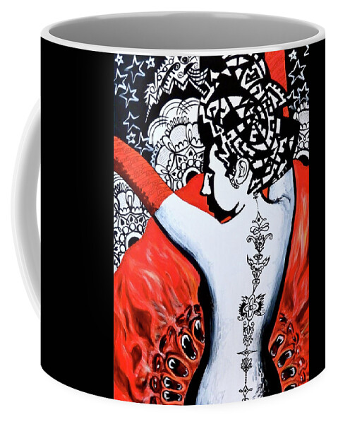 Woman Coffee Mug featuring the painting Choir by Yelena Tylkina