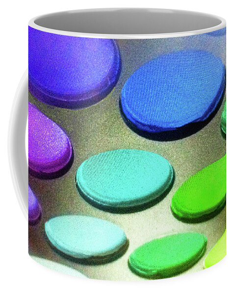 Eyeshadow Coffee Mug featuring the photograph Choose Your Weapon by Susan Maxwell Schmidt