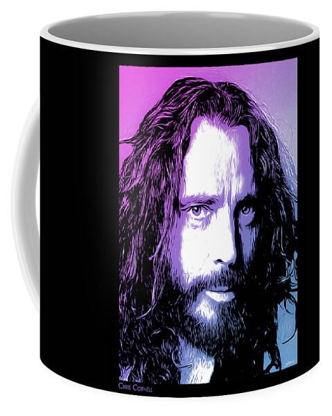 Chris Cornell Coffee Mug featuring the digital art Chris Cornell Tribute by Greg Joens