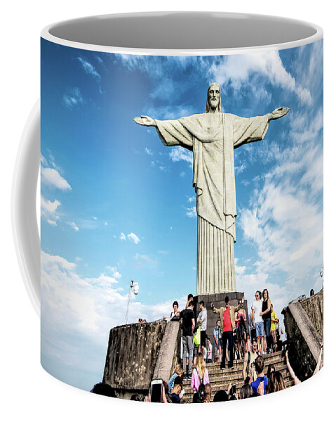 Statue Coffee Mug featuring the photograph Christ the Redeemer Statue by Pravine Chester