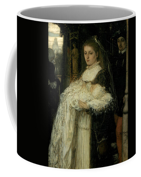 Matthijs Maris Coffee Mug featuring the painting Christening Procession in Lausanne by Matthijs Maris