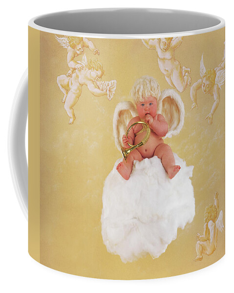 Holiday Coffee Mug featuring the photograph Sweet Cherub by Anne Geddes