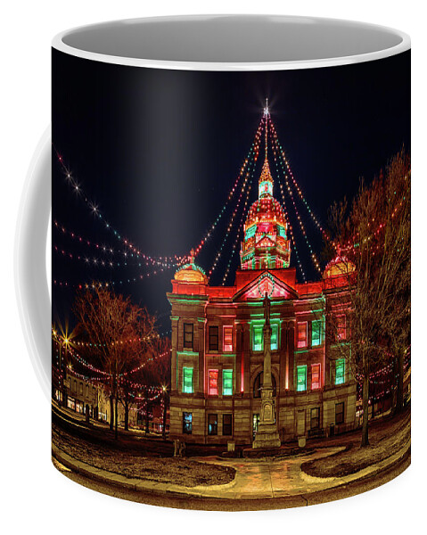 Minden Coffee Mug featuring the photograph Christmas City by Susan Rissi Tregoning