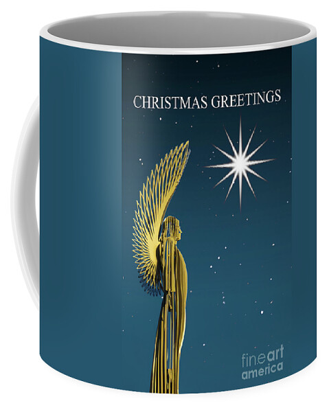 Christmas Card Coffee Mug featuring the photograph Christmas Greetings by Steve Purnell