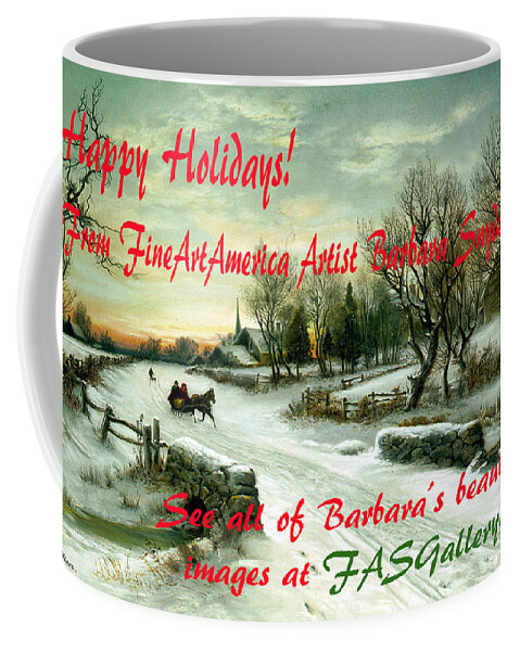 Wc Bauer Floyd Snyder Coffee Mug featuring the photograph Christmas Morn Christmas Card by WC Bauer Floyd Snyder