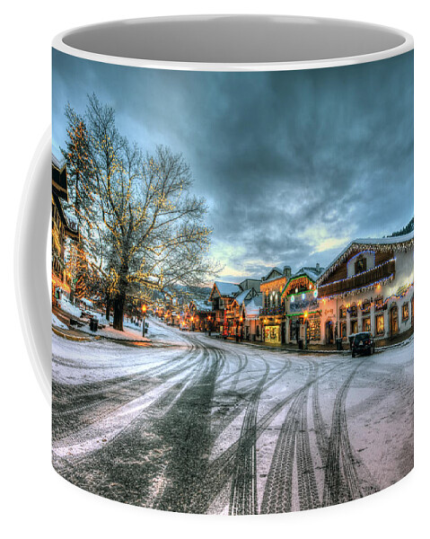 Hdr Coffee Mug featuring the photograph Christmas on Main Street by Brad Granger