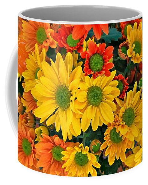 Chrysanthemum Coffee Mug featuring the digital art Chrysanthemum by Maye Loeser