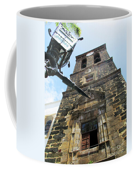 Santa Cruz De La Palma Coffee Mug featuring the photograph Church Of El Salvador 2 by Randall Weidner