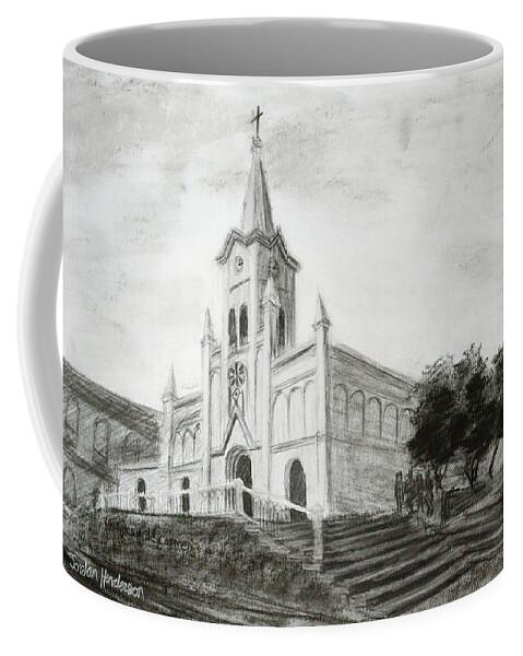 Church Coffee Mug featuring the drawing Carmen by Jordan Henderson