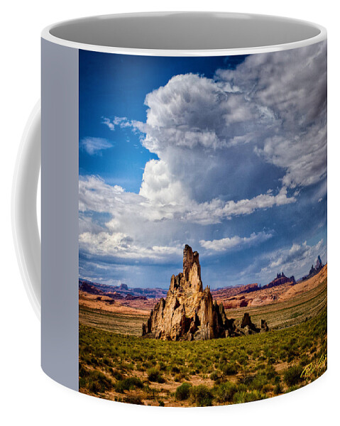 Formation Coffee Mug featuring the photograph Church Rock Thunderhead by Rikk Flohr