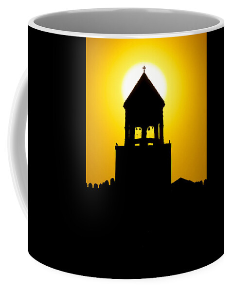 Church Coffee Mug featuring the photograph Church silhouette by Ivan Slosar