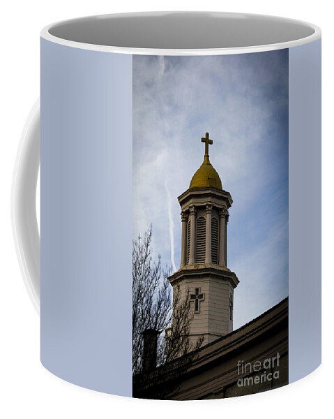 Church Coffee Mug featuring the photograph Church Steeple Nashville by Marina McLain