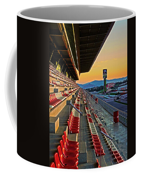 Espana Coffee Mug featuring the photograph Circuit de Catalunya - Barcelona by Juergen Weiss