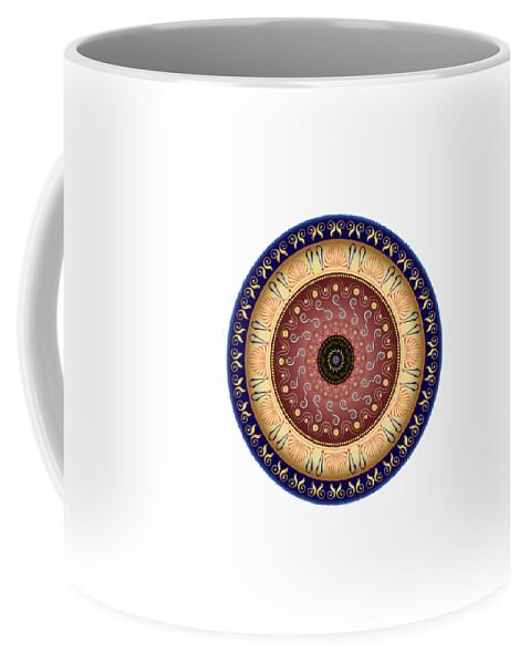 Mandala Coffee Mug featuring the digital art Circularium No 2647 by Alan Bennington
