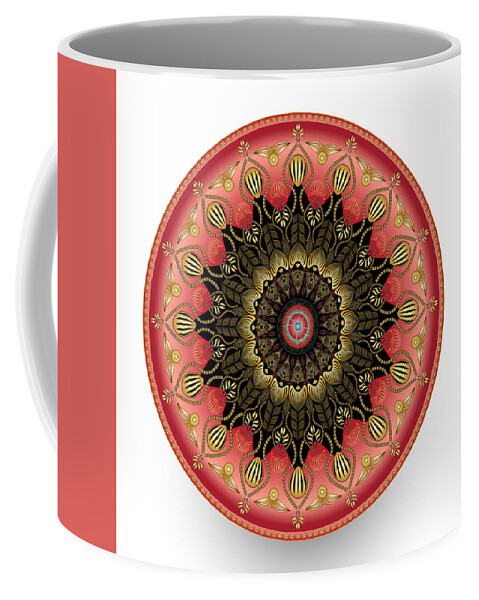 Mandala Coffee Mug featuring the digital art Circularium No 2660 by Alan Bennington