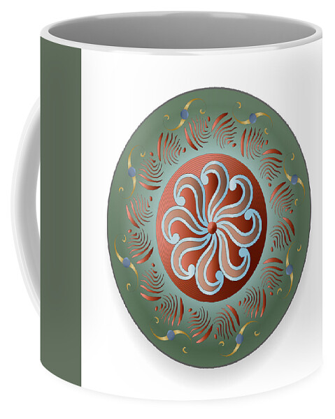 Mandala Coffee Mug featuring the digital art Circulosity No 2921 by Alan Bennington