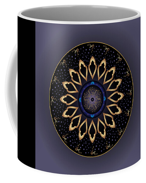 Mandala Coffee Mug featuring the digital art Circulosity No 3138 by Alan Bennington