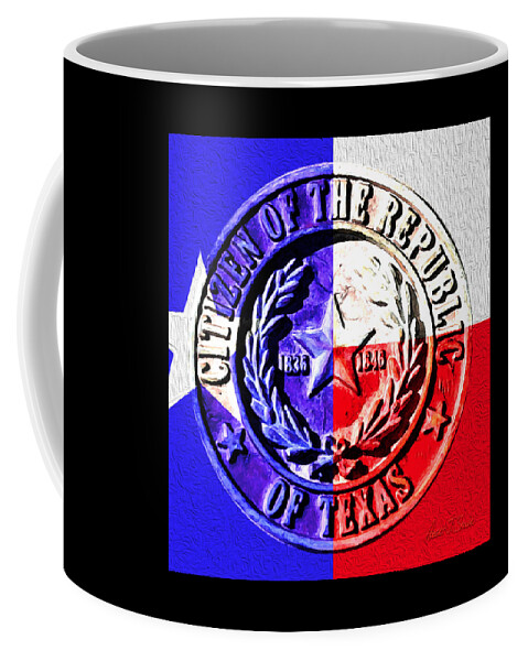  Coffee Mug featuring the photograph Citizen of The Republic of Texas by Robert J Sadler