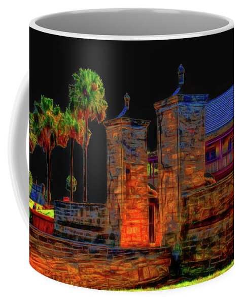City Gates Coffee Mug featuring the photograph City Gates Historic Saint Augustine Florida by Gina O'Brien