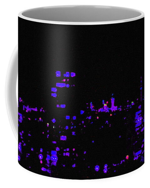 Toronto Coffee Mug featuring the painting Toronto City Lights by Michael A Klein