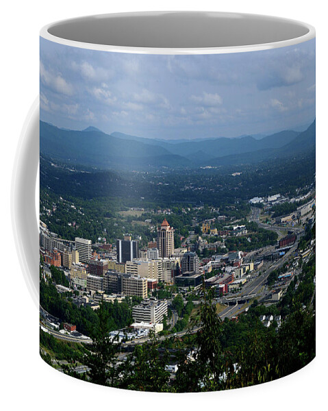 Roanoke Coffee Mug featuring the photograph City of Roanoke by Karen Harrison Brown
