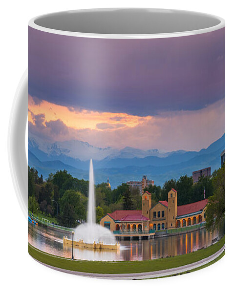 Denver Coffee Mug featuring the photograph City Park Sunset by Darren White