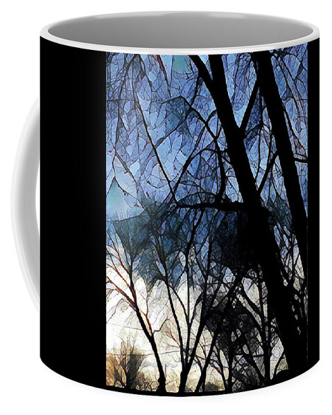 Trees Coffee Mug featuring the photograph City Sunrise 1 by Tim Nyberg