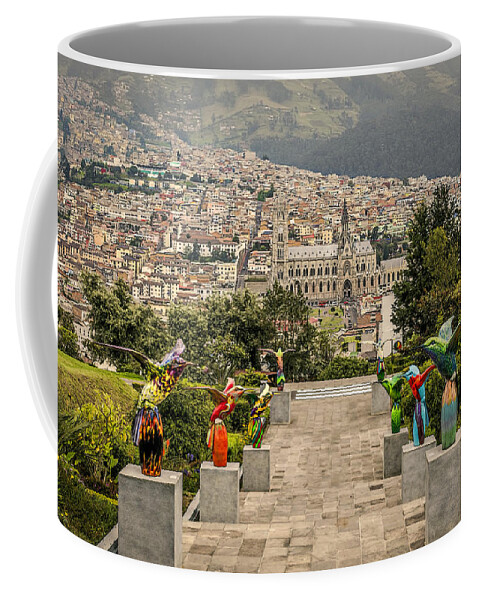 Architecture Coffee Mug featuring the photograph Hummingbird Lane by Maria Coulson