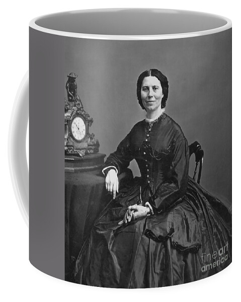 1866 Coffee Mug featuring the photograph Clara Barton (1821-1912) by Granger