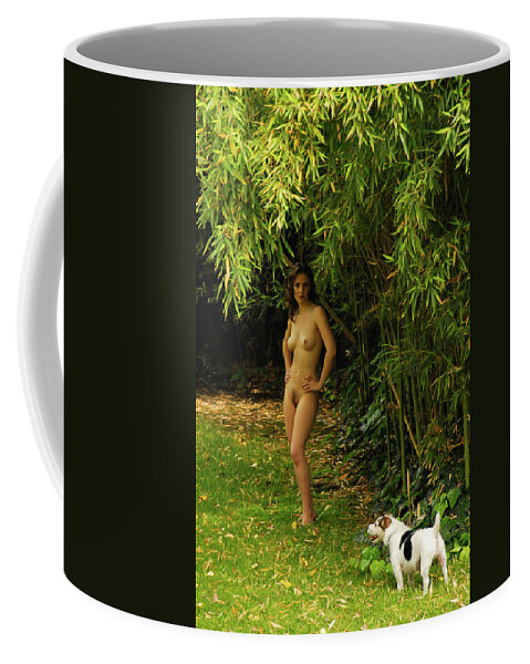 Full Nude Coffee Mug featuring the photograph Classic Nude and Companion by Harry Spitz