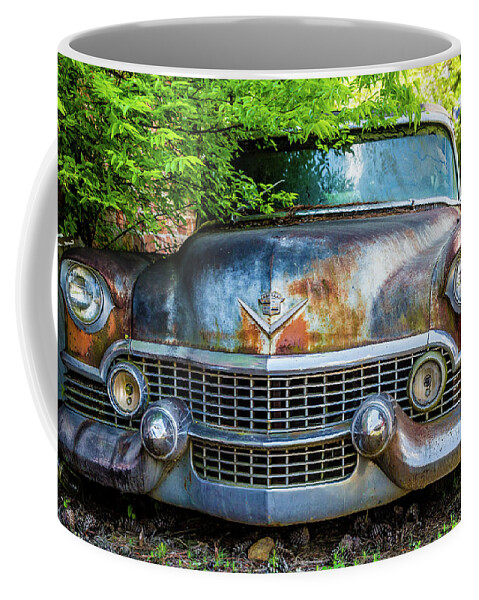 Abandoned Coffee Mug featuring the photograph Classic Old Cadillac by Darryl Brooks