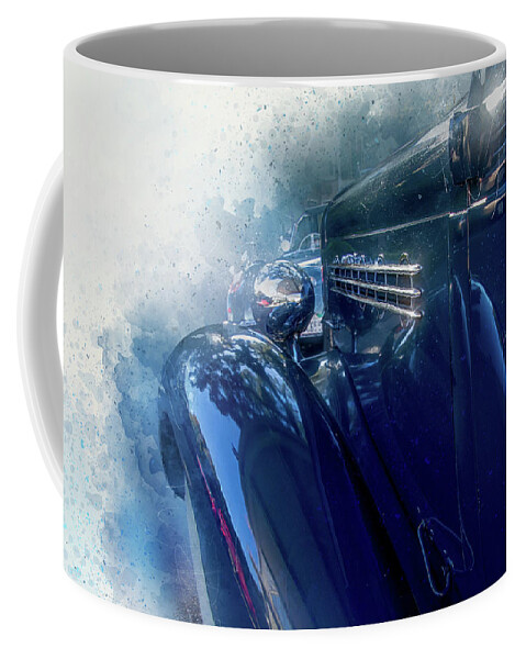 Classic Car Coffee Mug featuring the digital art Classic Painted by Terry Davis