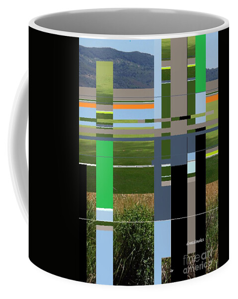 Landscape Lake Rural Environment Coffee Mug featuring the mixed media Clear Lake by Andrew Drozdowicz