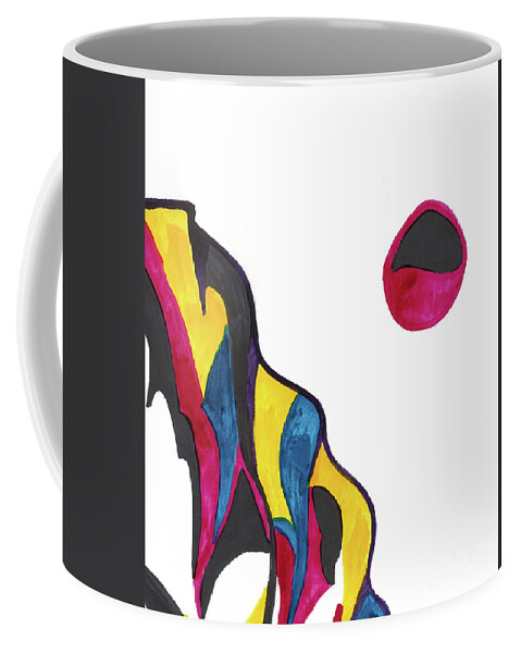 Pink Coffee Mug featuring the photograph Cliff by Mary Mikawoz