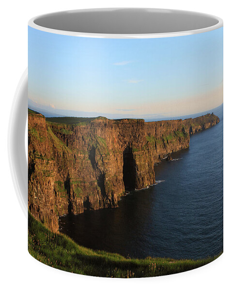 Ireland Coffee Mug featuring the photograph Cliffs Of Moher In County Clare At Sunset by Aidan Moran