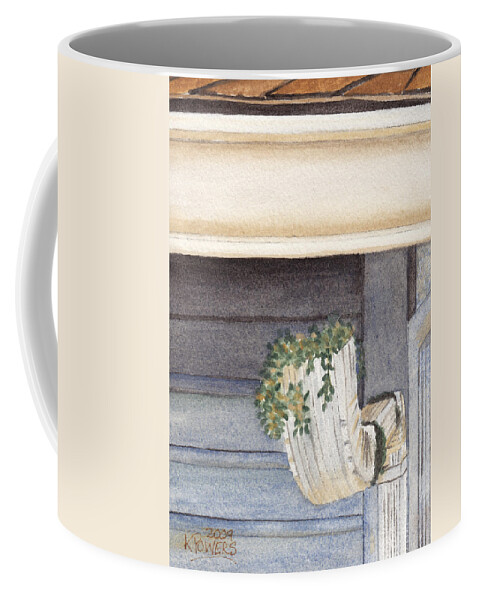 Gutter Coffee Mug featuring the painting Climbing Out Of The Gutter by Ken Powers