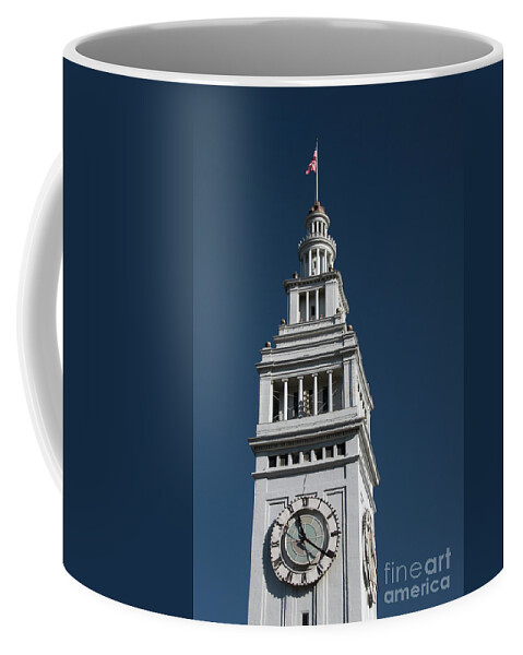 Built Coffee Mug featuring the photograph Clock tower of the train station in San Francisco by Amanda Mohler