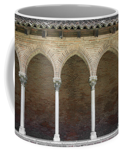 Cloister Coffee Mug featuring the photograph Cloister in Couvent des Jacobins by Elena Elisseeva