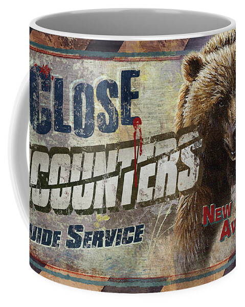 Jq Licensing Coffee Mug featuring the painting Close encounters bear by Cynthie Fisher
