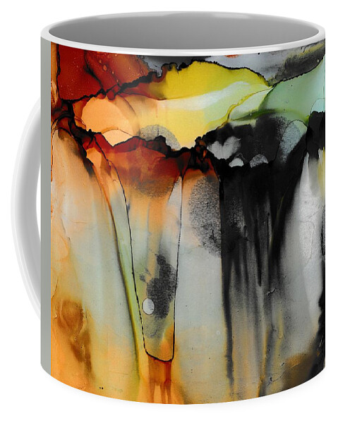 Painting Coffee Mug featuring the painting Cloud Burst by Louise Adams