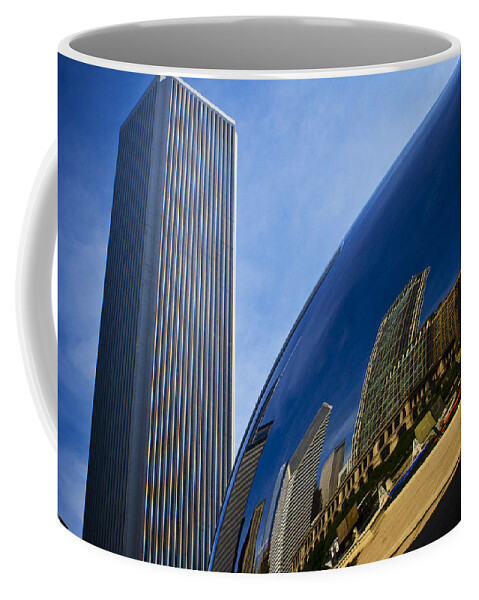 Chicago Coffee Mug featuring the photograph Cloud Gate and Aon Center by Roger Passman