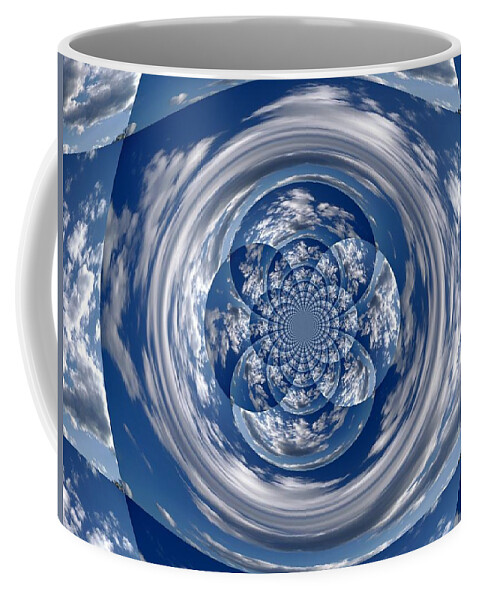 Clouds Coffee Mug featuring the photograph Cloud Spiral by Simply Summery